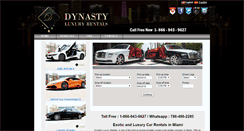 Desktop Screenshot of dynastyluxuryrentals.com